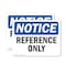 Signmission Reference Only, 10 in W x Rectangle, Vinyl Decal OS-2PACK-NS-D-710-L-18014 - alternate 1